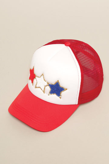 USA Star Patch Trucker Hat