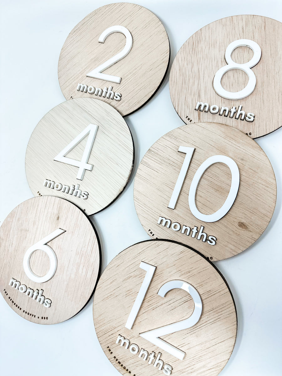 SHORE BABY Baby Milestone Signs — Double Sided (COLLECTIVE)