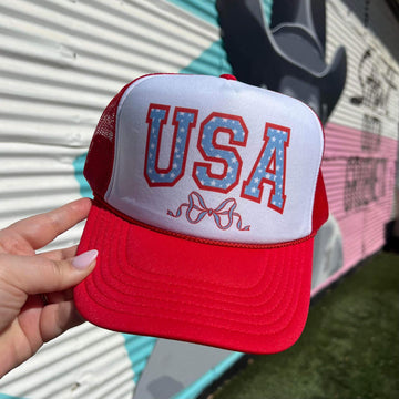 USA Bow Trucker Hat | Red