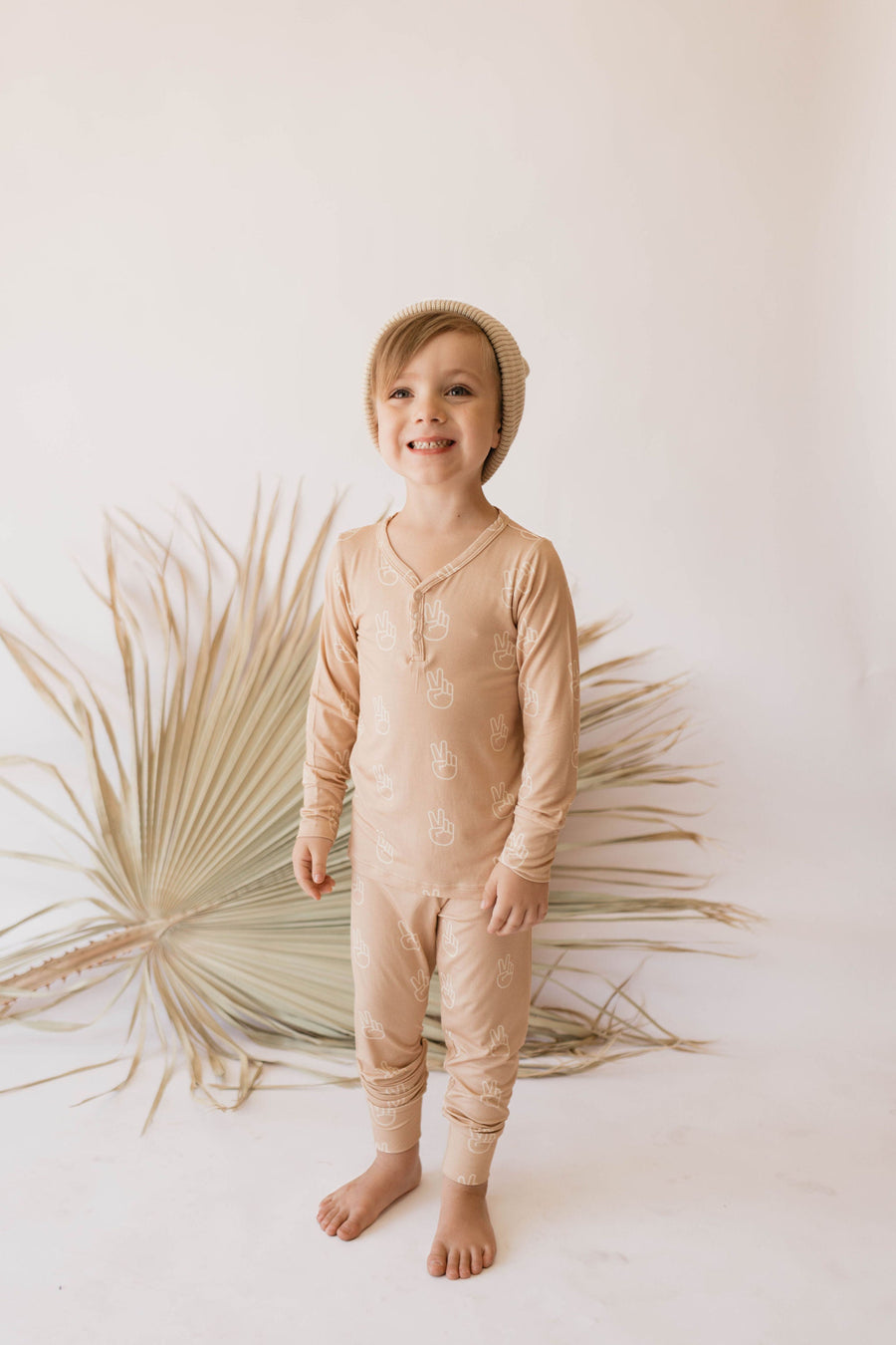 FOREVER FRENCH Peace Sign | Bamboo Two Piece Pajama (COLLECTIVE)