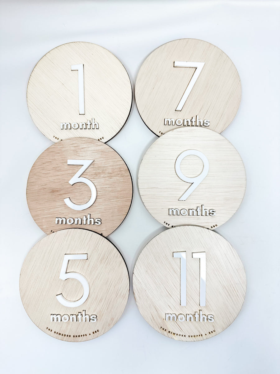 SHORE BABY Baby Milestone Signs — Double Sided (COLLECTIVE)