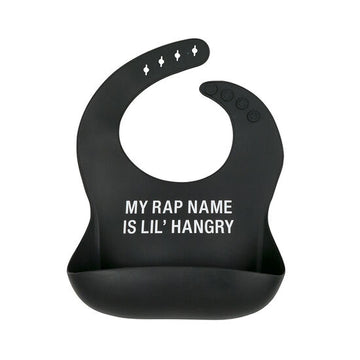 ABOUT FACE SILICONE BIB | MY RAP NAME IS LIL' HANGRY