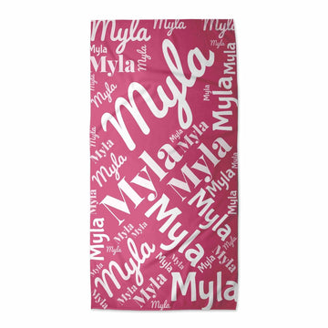 (PRE-ORDER) PERSONALIZED NAME BEACH TOWELS | KIDS (42IN)