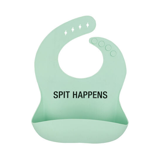 ABOUT FACE SILICONE BIB | SPIT HAPPENS