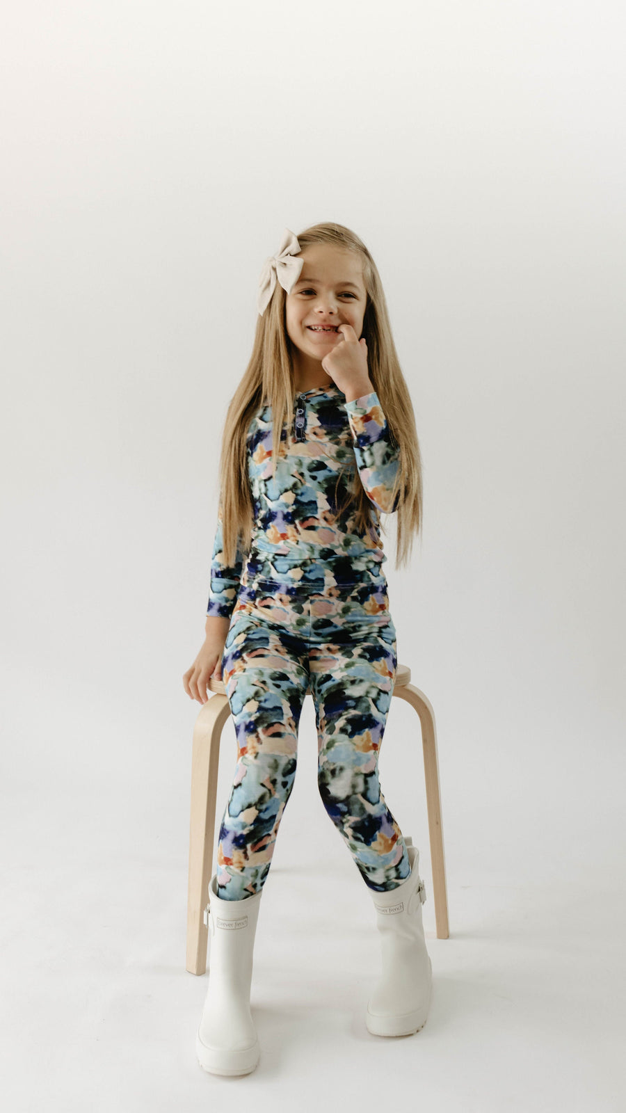FOREVER FRENCH Charli Print | Bamboo Two Piece Pajamas (COLLECTIVE)