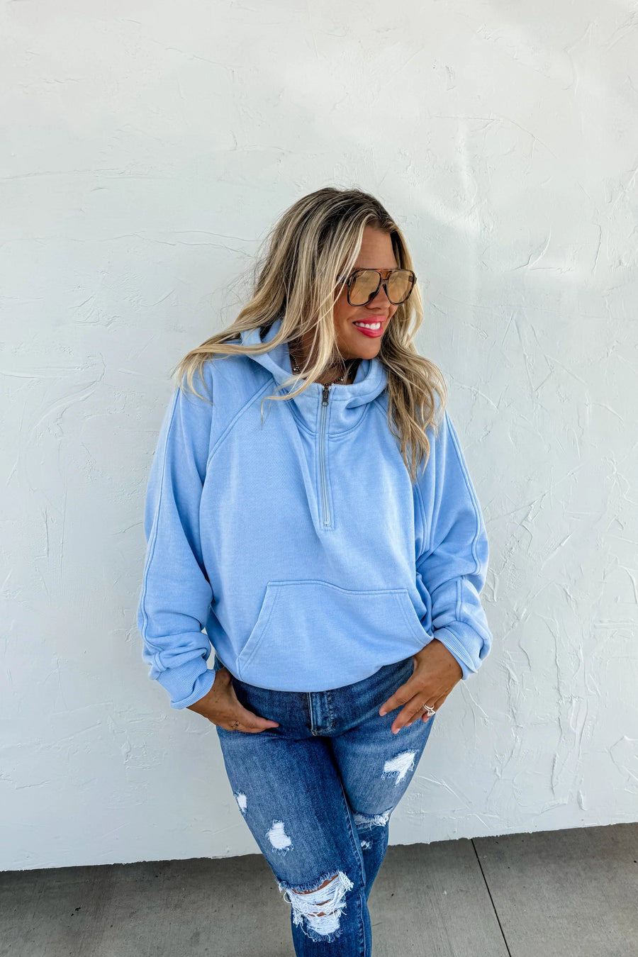 EASY DOES IT PULLOVER | BABY BLUE