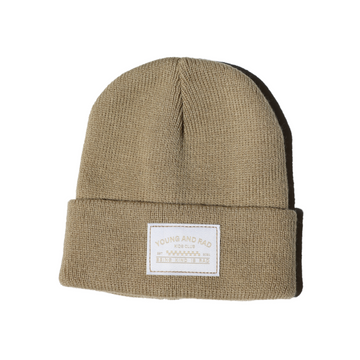 YOUNG + RAD CLASSIC BEANIE // BEIGE (COLLECTIVE)