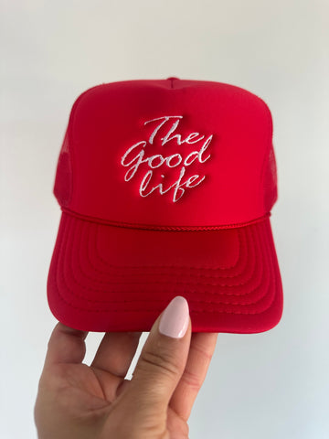 THE GOOD LIFE TRUCKER HAT | RED