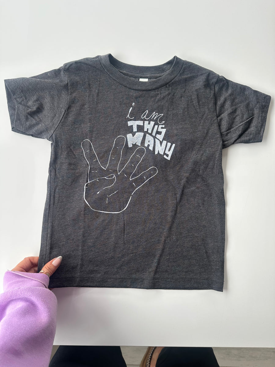 HAPPY KIDS CO I AM THIS MANY TEE | FOUR