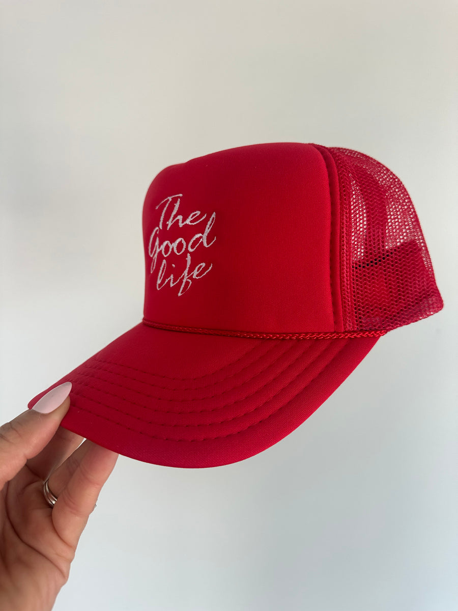 THE GOOD LIFE TRUCKER HAT | RED