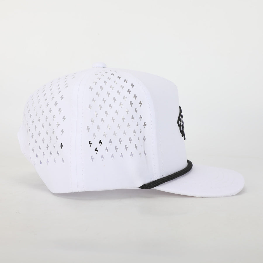 YOUNG + RAD FINISH LINE WHITE ADVENTURE SNAPBACK // (COLLECTIVE)