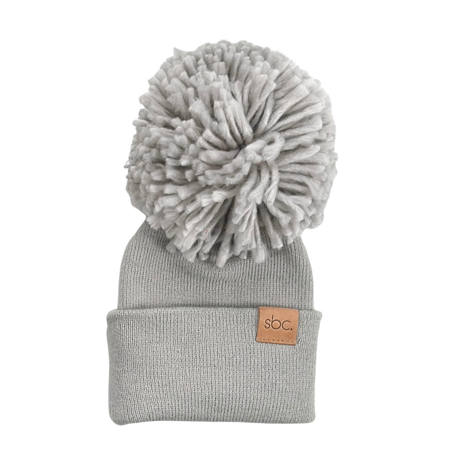 SHORE BABY The Newborn Beanie — Pewter (COLLECTIVE)