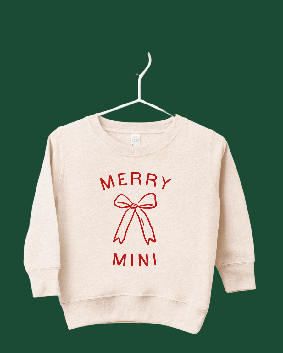 Merry Mini Bow Tee or Sweatshirt