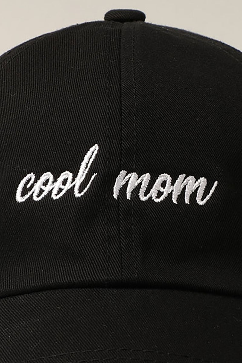 COOL MOM BASEBALL HAT | BLACK