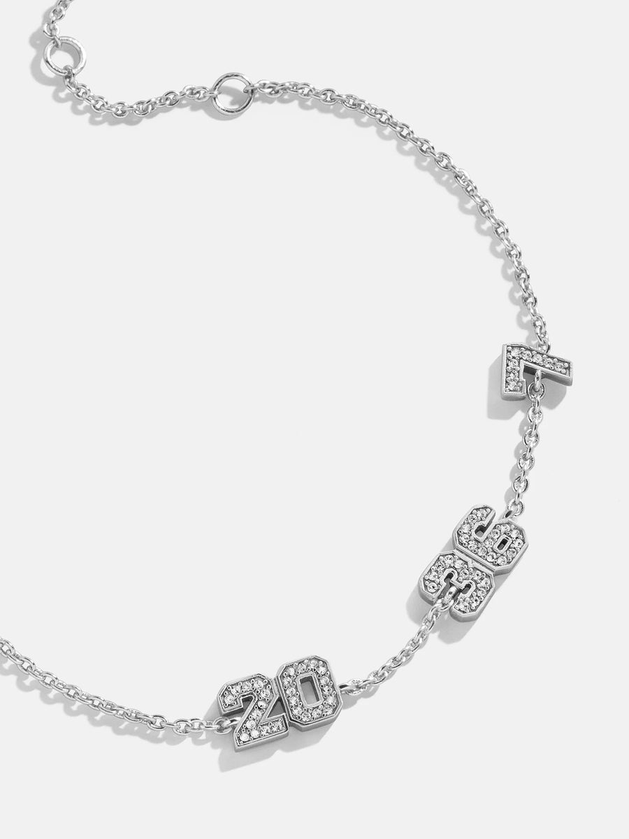 (CUSTOM PRE-ORDER) VARSITY NUMBER BRACELET | GOLD OR SILVER