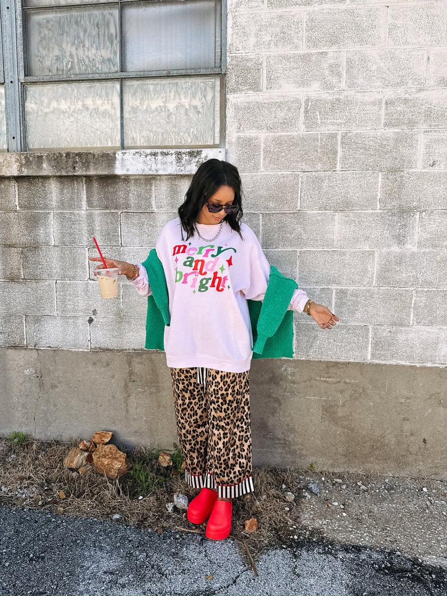 (PRE-ORDER) E+E MERRY + BRIGHT WOMEN'S CHRISTMAS SWEATSHIRT