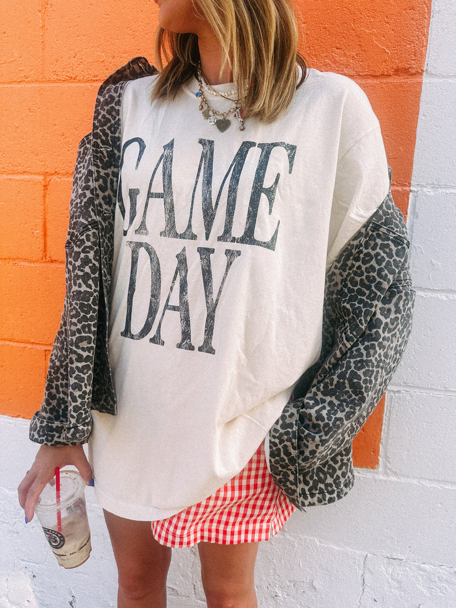 (PRE-ORDER) E+E GAME DAY GRAPHIC TEE | IVORY