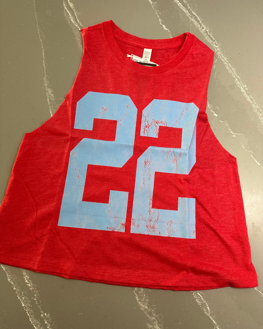 (PRE-ORDER) CUSTOM #1 FAN CROP TANK | VARIOUS COLORS