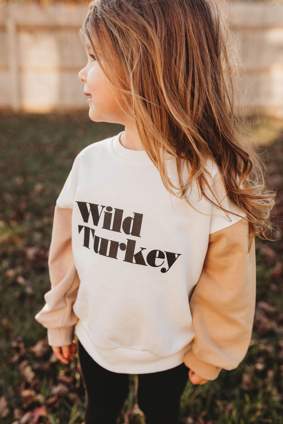 HOLLAND AVE WILD TURKEY KIDS THANKSGIVING CREWNECK | MULTI