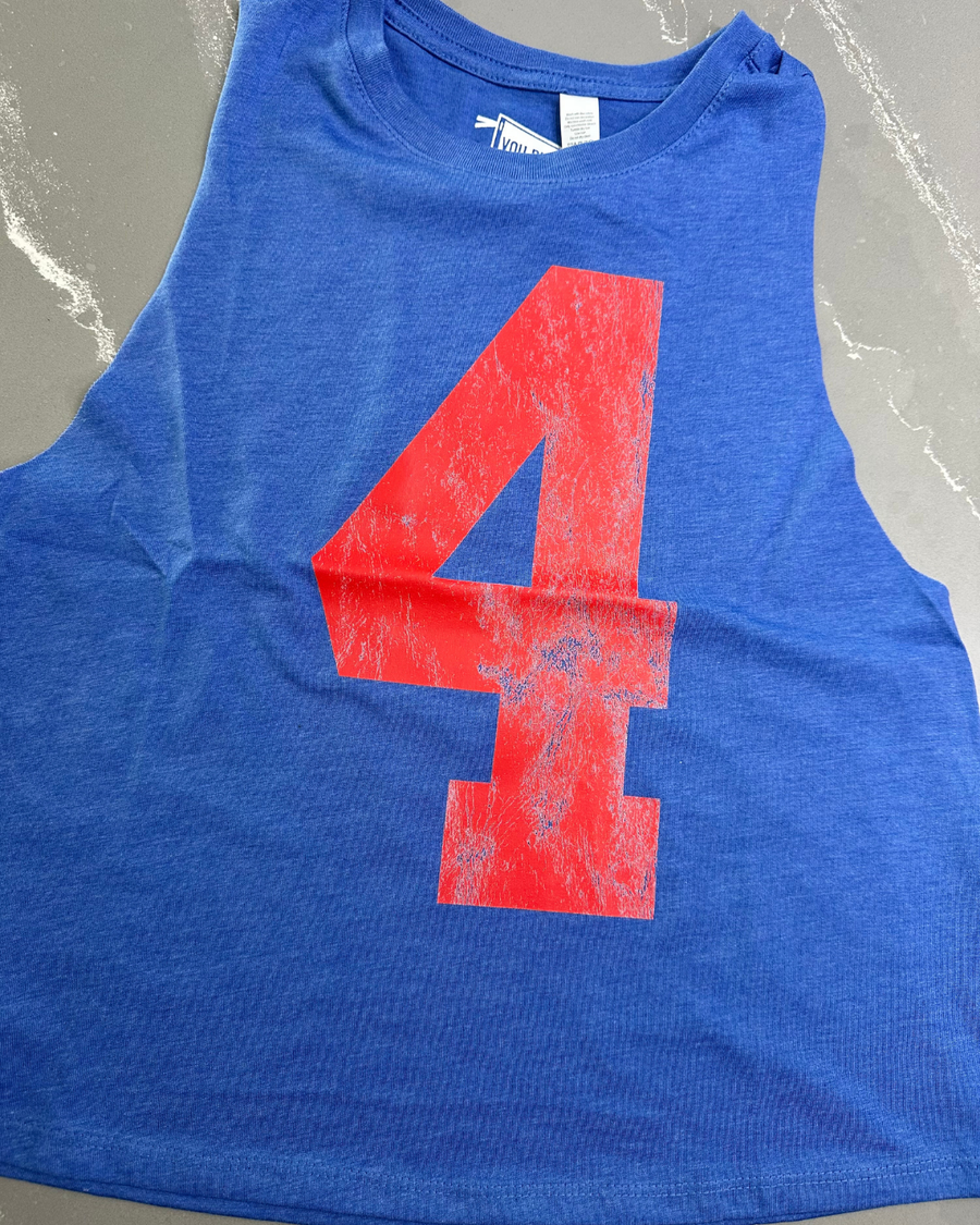 (PRE-ORDER) CUSTOM #1 FAN CROP TANK | VARIOUS COLORS