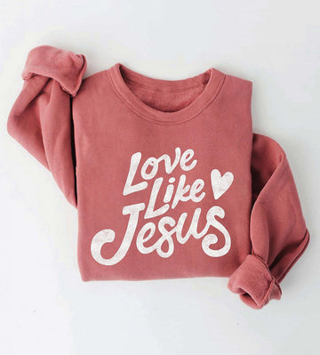 THE OC LOVE LIKE JESUS WOMEN'S SWEATSHIRT | MAUVE