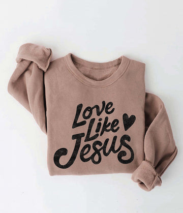 THE OC LOVE LIKE JESUS WOMEN'S SWEATSHIRT | TAN