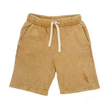 TINY WHALES SEQUOIA SWEAT SHORTS | MINERAL RUST