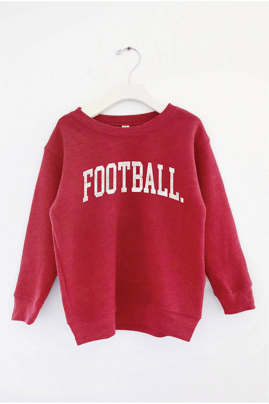 THE OC FOOTBALL TODDLER SWEATSHIRT | HEATHER CRANBERRY