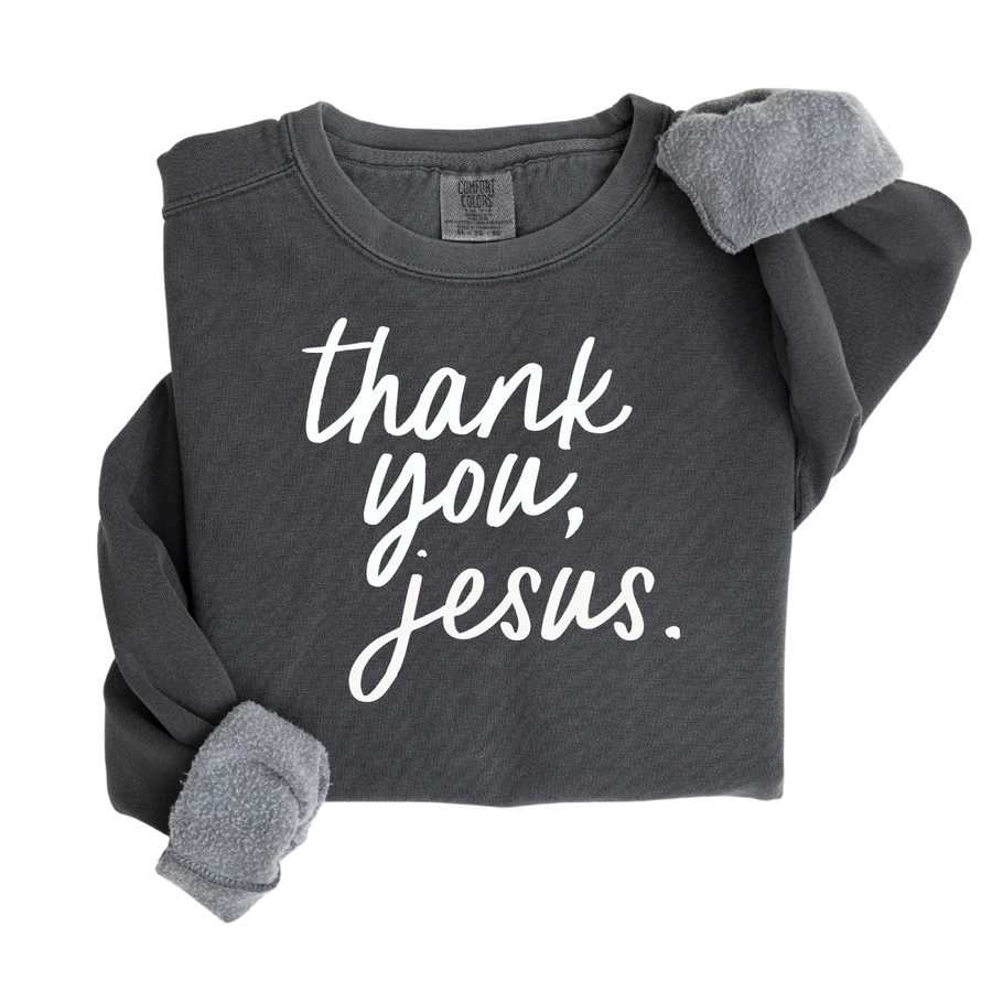 SAVED BY GRACE Thank You Jesus Pullover (COLLECTIVE)