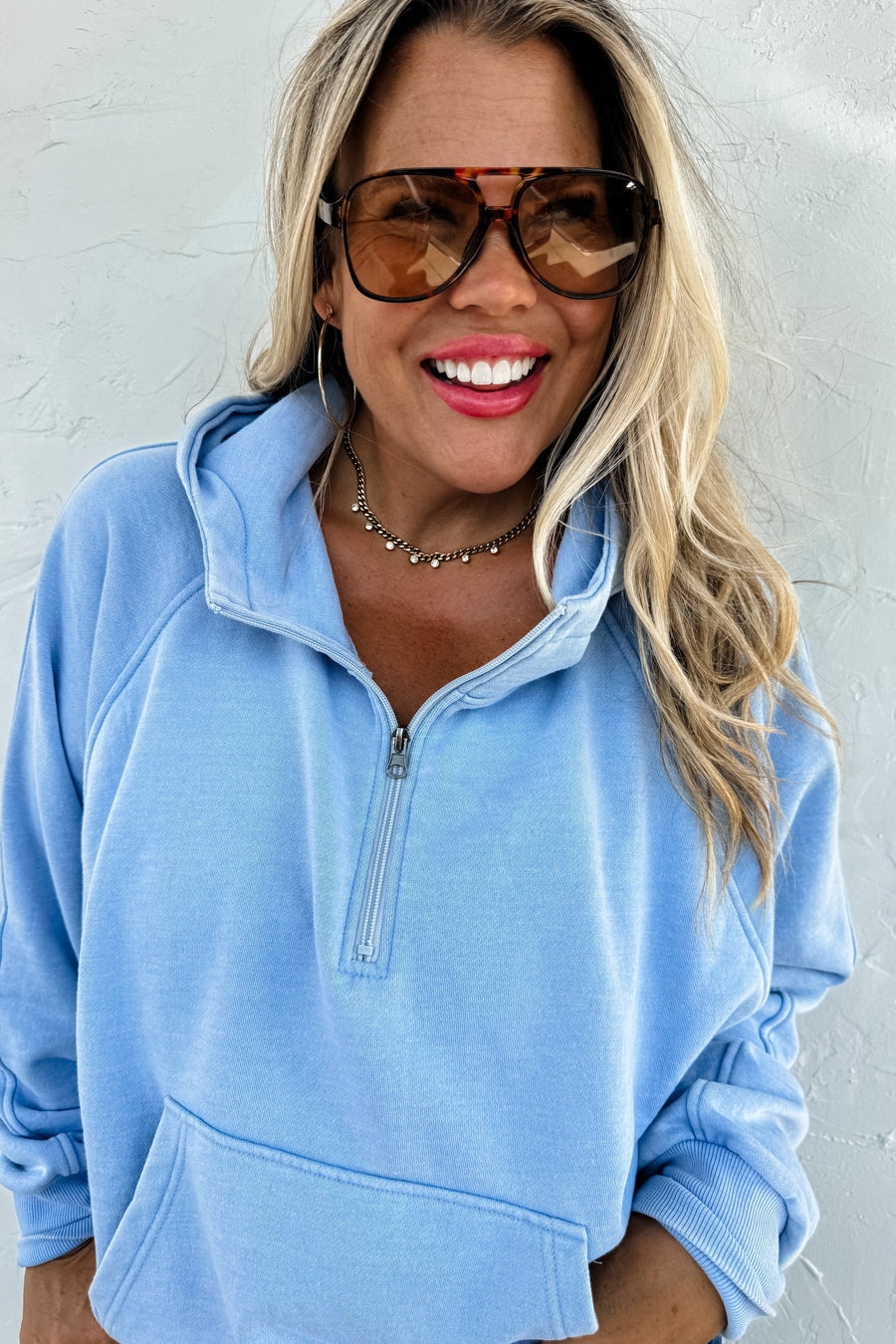 EASY DOES IT PULLOVER | BABY BLUE