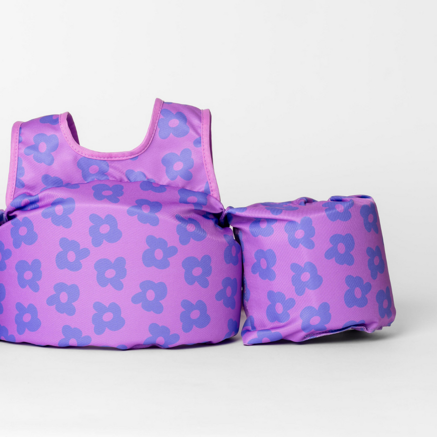 DRIPFLOATS Flower Power (Purple) Kids Float (COLLECTIVE)