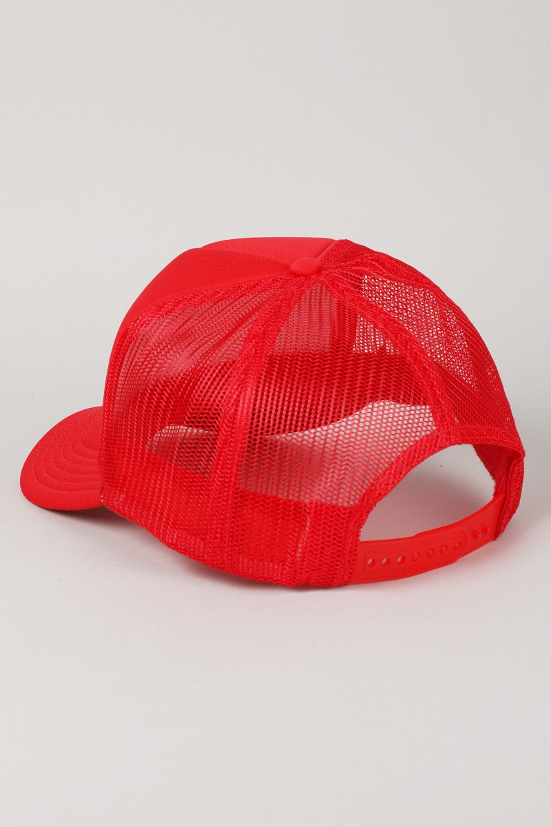 GAME DAY FOAM TRUCKER HAT | RED**