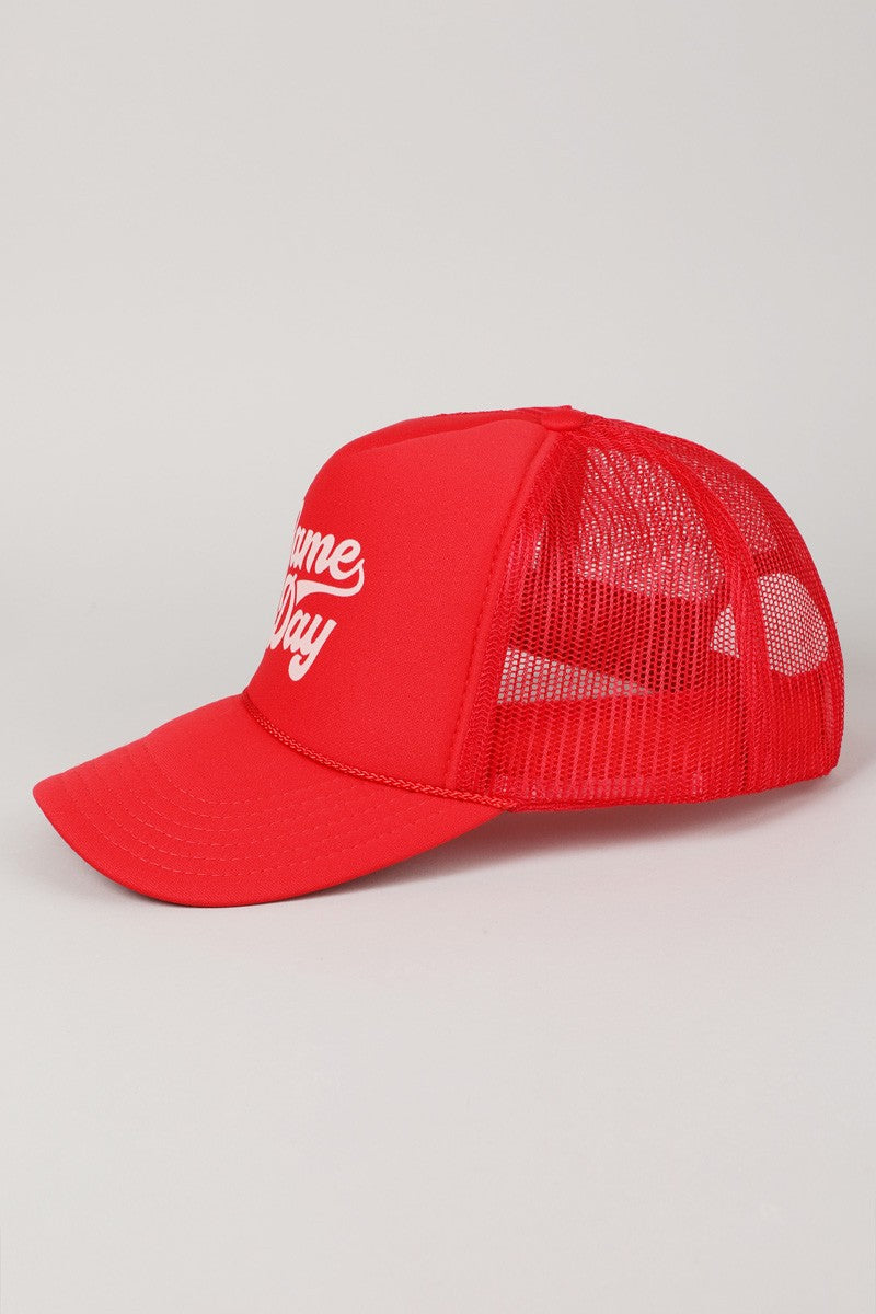 GAME DAY FOAM TRUCKER HAT | RED**