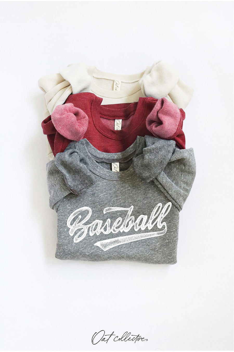 (PRE-ORDER) THE OC BASEBALL SCRIPT GRAPHIC SWEATSHIRT | YOUTH + TODDLER