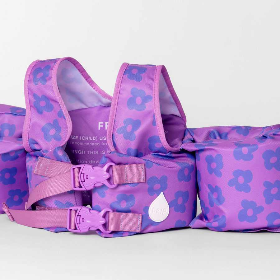 DRIPFLOATS Flower Power (Purple) Kids Float (COLLECTIVE)