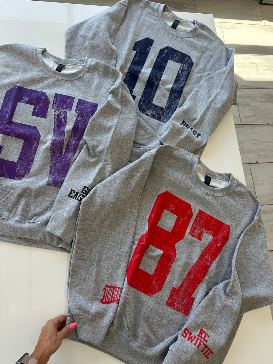 (PRE-ORDER) CUSTOM #1 FAN SWEATSHIRT | VARIOUS STYLES