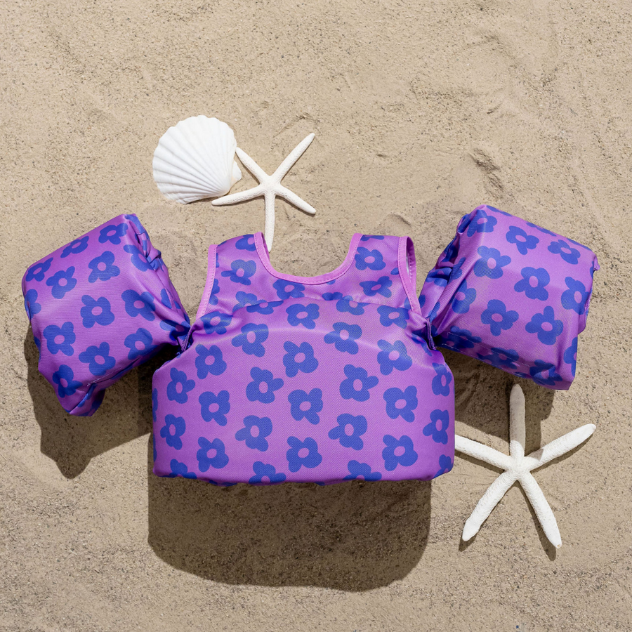 DRIPFLOATS Flower Power (Purple) Kids Float (COLLECTIVE)