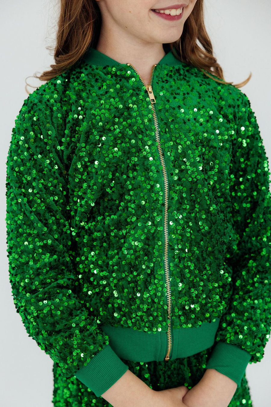 (PRE-ORDER) MILA + ROSE SASSY IN SEQUINS GIRLS BOMBER JACKET | 4 COLORS