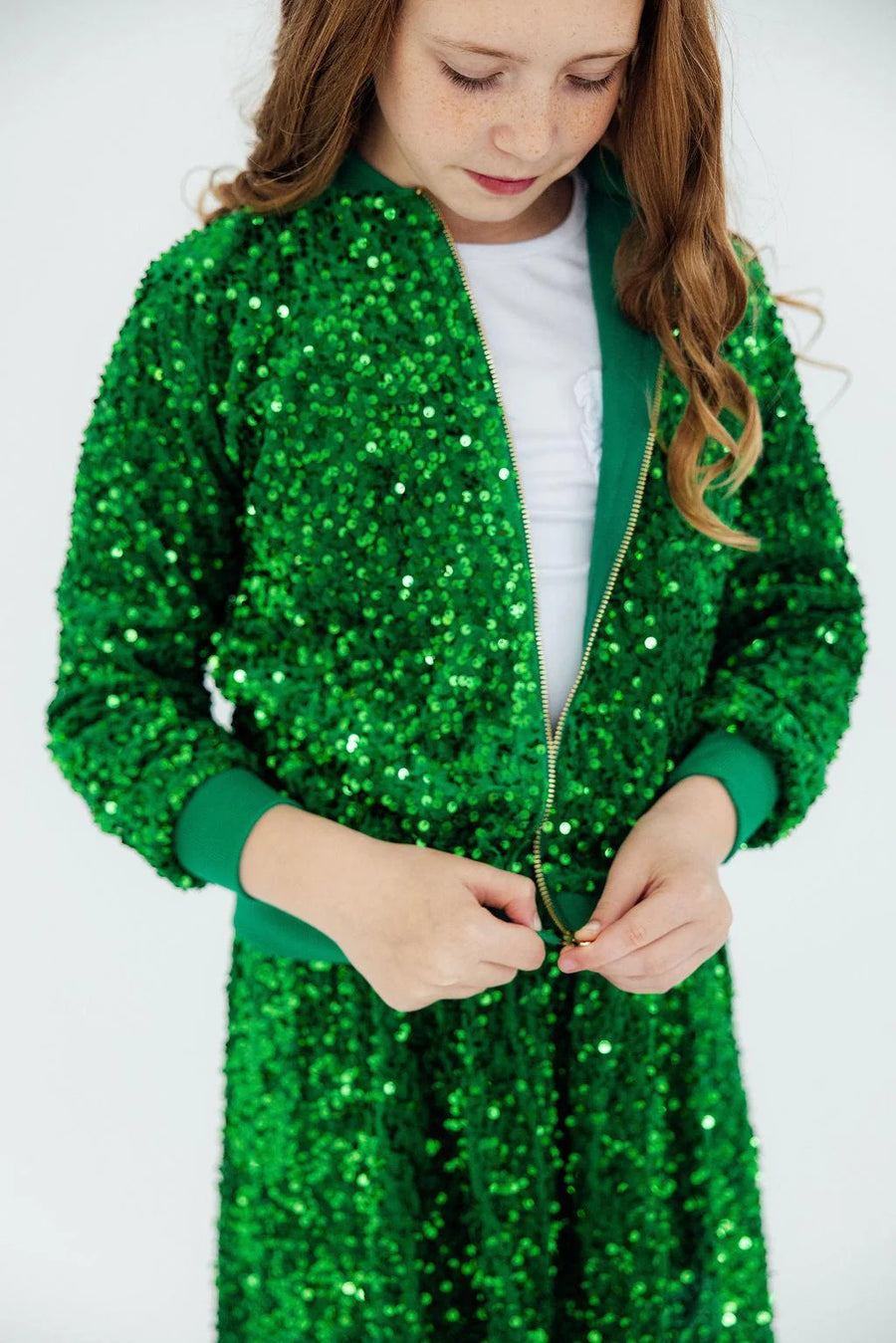 (PRE-ORDER) MILA + ROSE SASSY IN SEQUINS GIRLS BOMBER JACKET | 4 COLORS