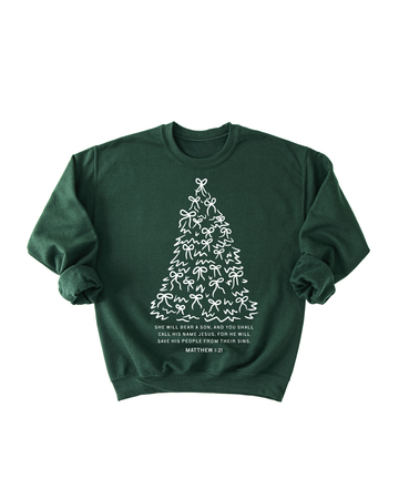 The Angel's Message Sweatshirt Matthew 1:21