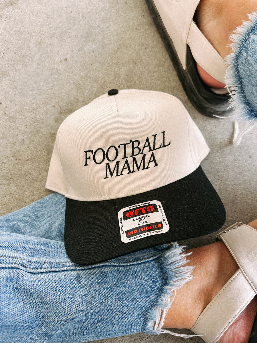 (PRE-ORDER) E+E FOOTBALL MAMA TRUCKER HAT | BLACK