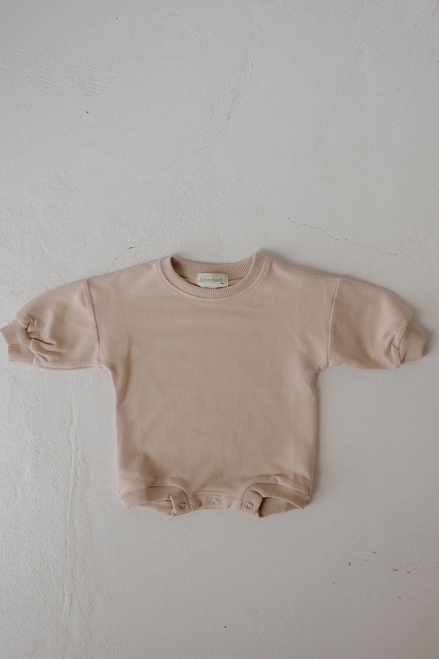 Sweatshirt Romper | Cashew