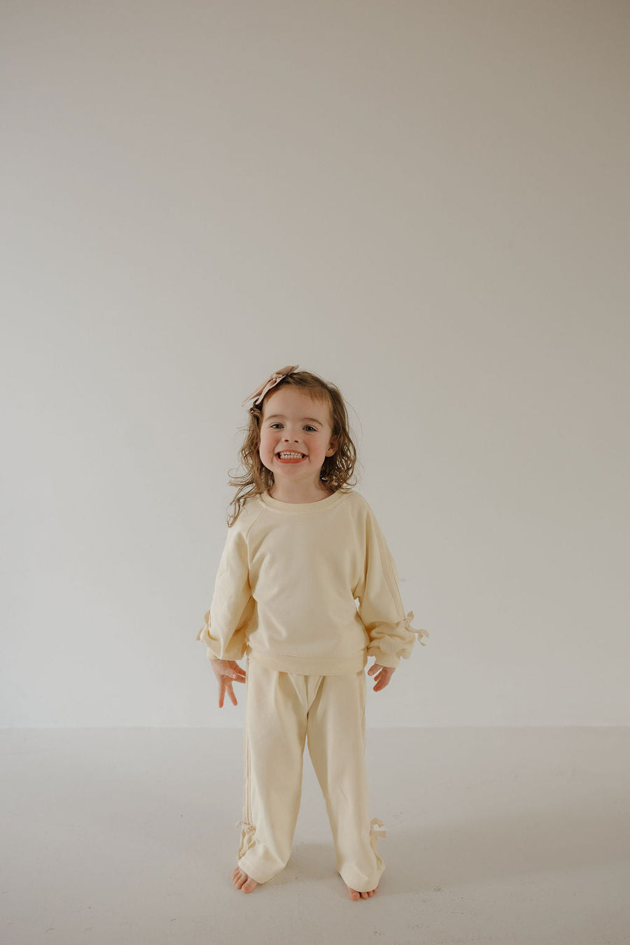 Child's Sweat Set | Buttercream Bows