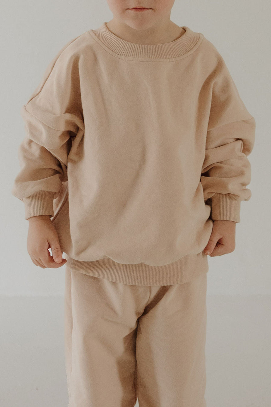 Child Sweat Set | Cashew