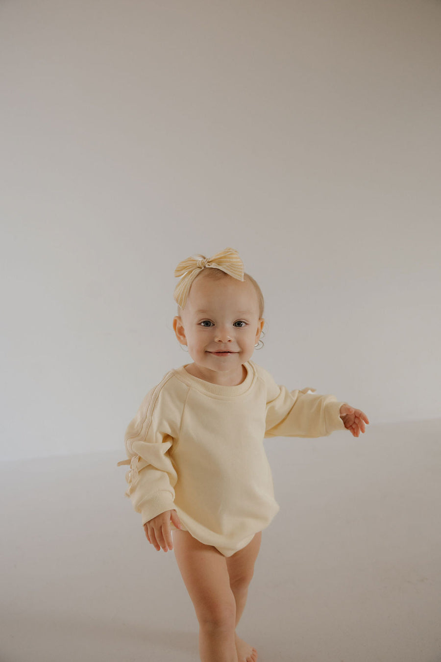 Sweatshirt Romper | Buttercream Bows