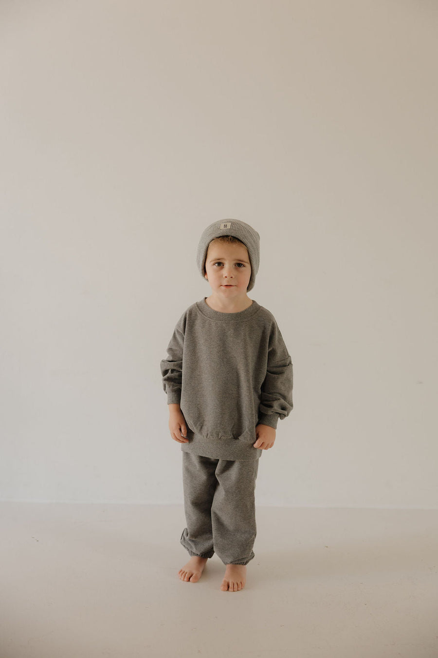 Child Sweat Set | Charcoal