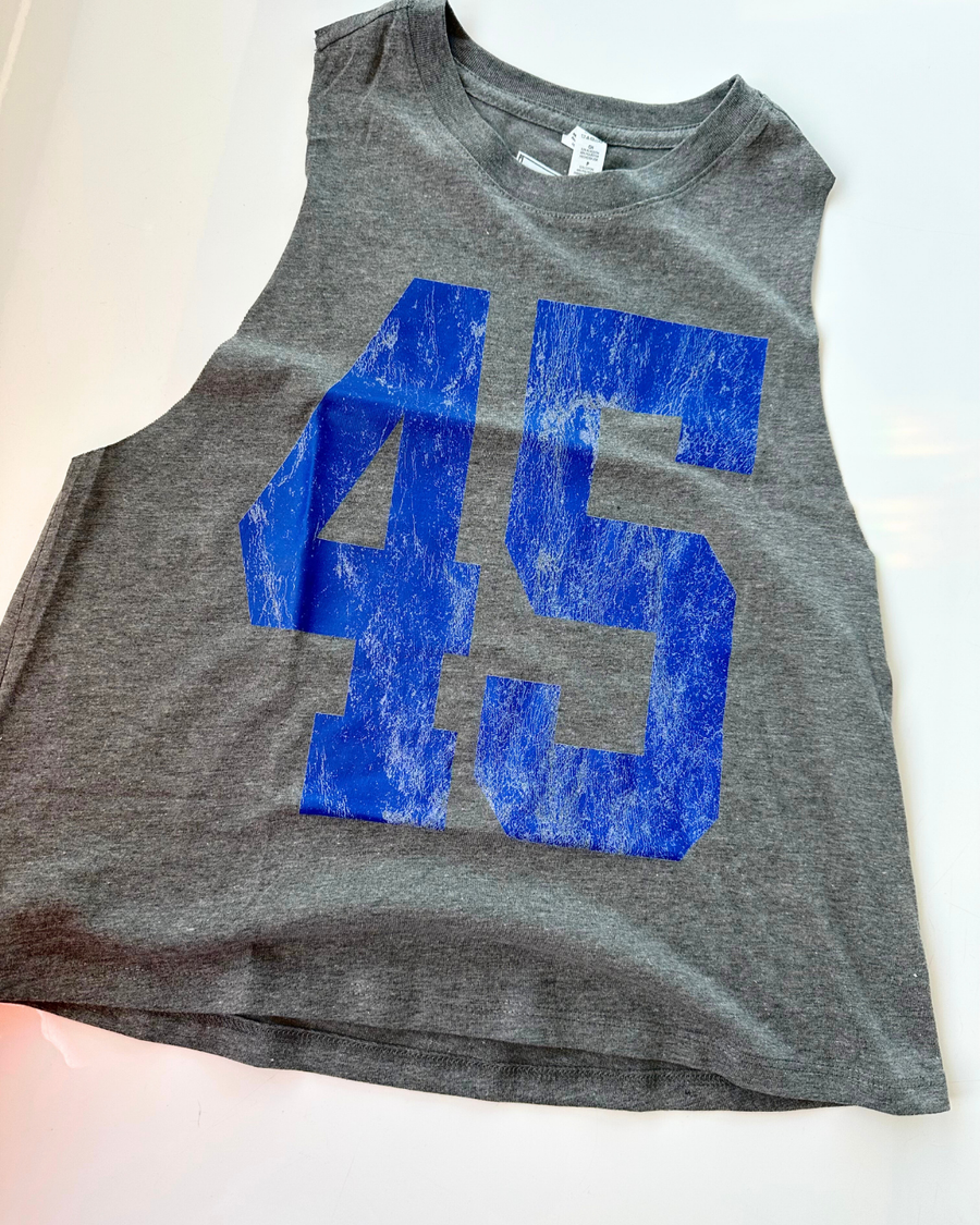(PRE-ORDER) CUSTOM #1 FAN CROP TANK | VARIOUS COLORS