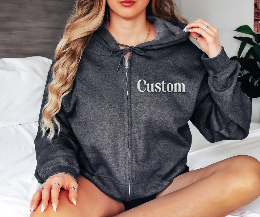 (PRE-ORDER) CUSTOM SHOP UNISEX FULL ZIP HOODIE | CUSTOMIZED