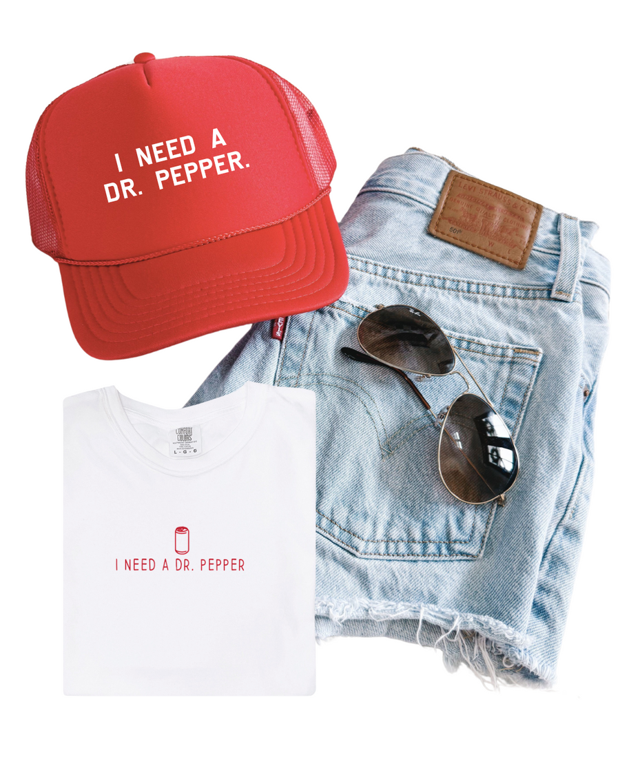 SAVED BY GRACE I need a dr pepper. Trucker Hat (COLLECTIVE)