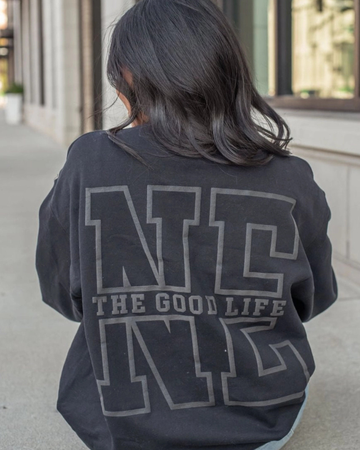FSB NEBRASKA PUFF CREWNECK | BLACK